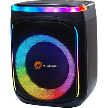 N-GEAR Flash Banger 606 - Karaokeset - Bluetooth Speaker - Partybox met Draadloze Microfoon - Zwart