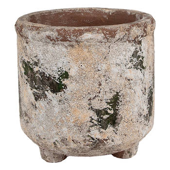 HAES DECO - Bloempot Ø 17x17 cm Beige Terracotta