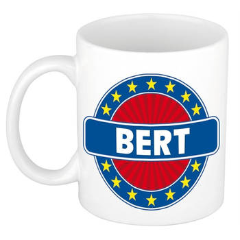 Voornaam Bert koffie/thee mok of beker - Naam mokken