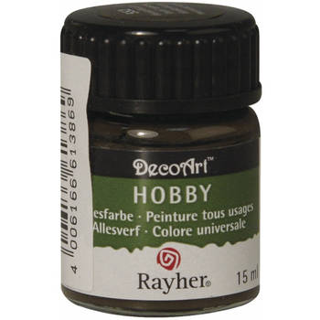 Flesje acrylverf donkerbruin 15 ml - Hobbyverf