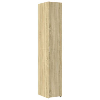 vidaXL Hoge kast 30x42,5x185 cm bewerkt hout sonoma eikenkleurig