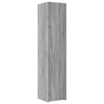 vidaXL Hoge kast 40x42,5x185 cm bewerkt hout grijs sonoma eikenkleur