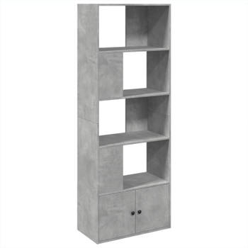 vidaXL Boekenkast 70x36x189 cm bewerkt hout betongrijs