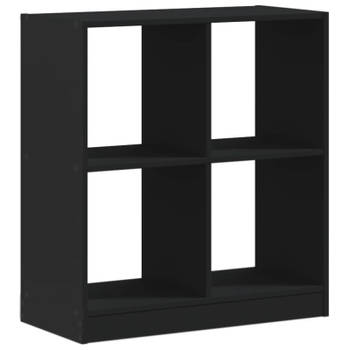 vidaXL Boekenkast 68,5x32x75 cm bewerkt hout zwart