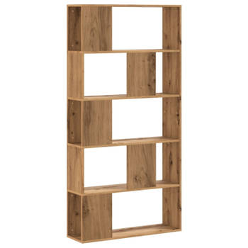 vidaXL Boekenkast 5-laags 80,5x23,5x162,5 cm hout artisanaal eiken