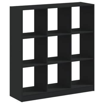 vidaXL Boekenkast 102x32x108 cm bewerkt hout zwart