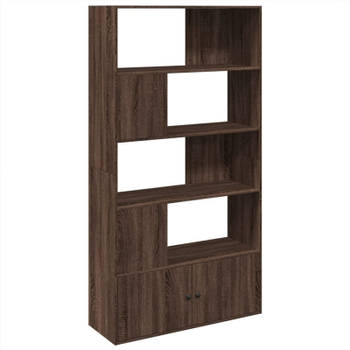 vidaXL Boekenkast 100x36x189 cm bewerkt hout bruin eikenkleurig