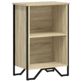 vidaXL Boekenkast 50x31x74,5 cm bewerkt hout sonoma eikenkleurig