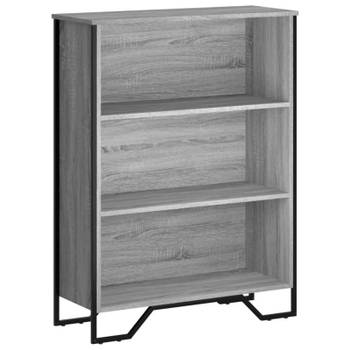 vidaXL Boekenkast 80x31x106 cm bewerkt hout grijs sonoma eikenkleurig