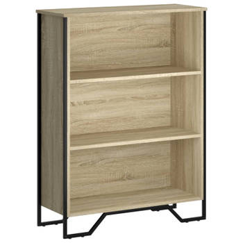 vidaXL Boekenkast 80x31x106 cm bewerkt hout sonoma eikenkleurig