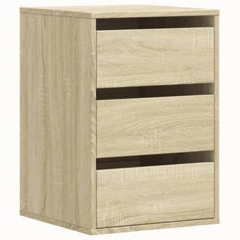 vidaXL Ladekast 40x41x58 cm bewerkt hout sonoma eikenkleurig