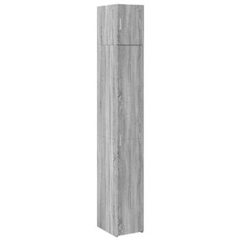 vidaXL Opbergkast smal 30x42,5x225 cm bewerkt hout grijs sonoma eiken