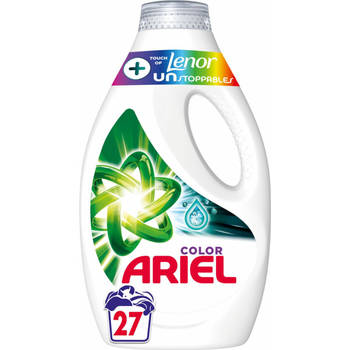 Ariel Color Vloeibaar Wasmiddel+ Lenor Unstoppables 27 Wasbeurten 1215 ml