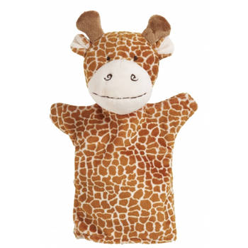 Nature Planet handpop Giraffe - 23 cm - poppen theater - dieren knuffels - Handpoppen