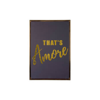 Present Time - Wall Art That's Amore Medium - Black & gold