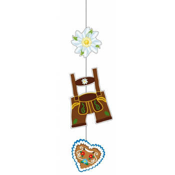 Hangdecoratie versiering Oktoberfest 75 cm - Hangdecoratie