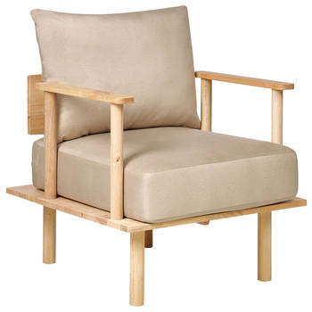 Beliani ASKER - Fauteuil-Beige-Polyester