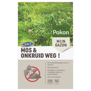 Pokon Mos en Onkruid Weg! 50m2 (3-in-1)