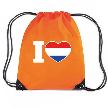 Nylon rugzak I love Holland oranje - Rugzakken