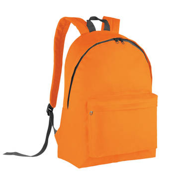 Kimood Schooltas/rugzak voor kinderen - 20 L - basisschool - lunchtas - oranje - 28 x 16 x 38 cm - Rugzak - kind