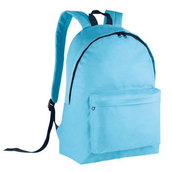 Kimood Schooltas/rugzak voor kinderen - 20 L - basisschool - lunchtas - lichtblauw - 28 x 16 x 38 cm - Rugzak - kind