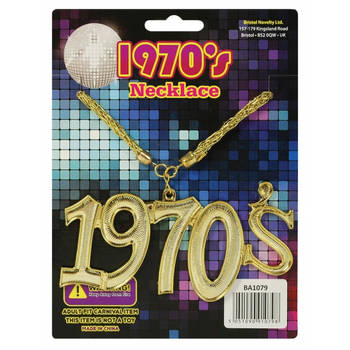 Disco Seventies verkleed ketting - jaren 7o thema - carnaval - kunststof - Verkleedketting