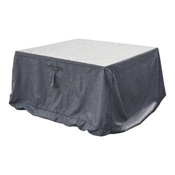 Hesperide Tuinmeubel bescherm hoes Hambo - grijs - polyester - waterafstotend - 265 x 125 x 80 cm - Loungesethoes