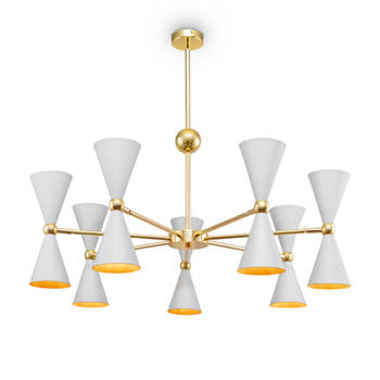 Maytoni - Hanglamp Vesper - Wit met goud - Ø91