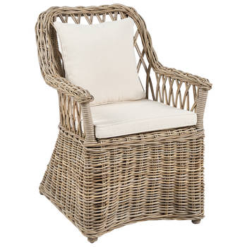 Beliani MAROS II - Fauteuil-Beige-Rotan