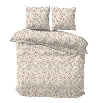 iSleep Dekbedovertrek Angelique - Naturel - Lits-jumeaux 240x200/220 cm