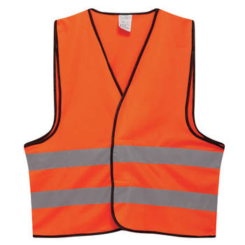 Veiligheidshesje - met Reflectie - Veiligheidsvest - Reflectievest - Veiligheidshesje - Oranje - Veiligheidshesje