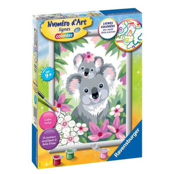 Art nummer - medium - Mama koala en haar baby - Ravensburger