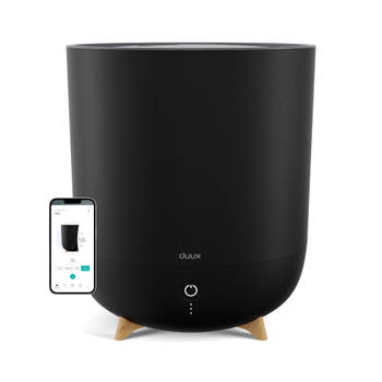 Duux Neo Smart Ultrasone Luchtbevochtiger met Hygrostaat - 5L watertank - Humidifier met 500ml/u verneveling - Zwart