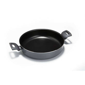 Moneta - Eden Skillet Koekenpan met 2 Handvaten ø 28 cm - Gerecycled Aluminium - Zwart