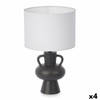 Bureaulamp Vaas 40 W Zwart Keramisch 24 x 39,7 x 24 cm (4 Stuks)