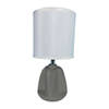 Bureaulamp Versa Adam Grijs Keramisch Textiel (13 x 29 x 10,5 cm)