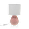 Bureaulamp Versa Roze Wit Keramisch 40 W 15,5 x 27,5 cm