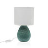 Bureaulamp Versa Groen Wit Keramisch 40 W 15,5 x 27,5 cm