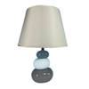 Bureaulamp Versa Grijs Blauw Keramisch Textiel (22,5 x 32 x 8,5 cm)