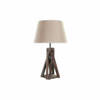 Bureaulamp DKD Home Decor Hout Katoen Donkerbruin (35 x 35 x 56 cm)