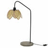 Bureaulamp DKD Home Decor Zwart Grijs Metaal Bruin Rotan 250 V 60 W (25 x 50 x 81 cm)