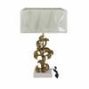 Bureaulamp DKD Home Decor Gouden Polyester Wit Hars (38 x 20 x 59,5 cm)