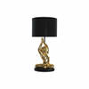 Bureaulamp DKD Home Decor Zwart Gouden Polyester Hars Aap (25 x 25 x 48 cm)