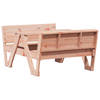 vidaXL Picknicktafel voor kinderen 88x122x58 cm massief douglashout