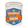 Vrolijke kinder spaarpot voor Siem - Spaarpotten