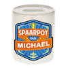 Vrolijke kinder spaarpot voor Michael - Spaarpotten