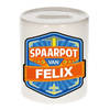 Vrolijke kinder spaarpot voor Felix - Spaarpotten