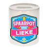 Vrolijke kinder spaarpot voor Lieke - Spaarpotten