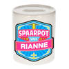 Vrolijke kinder spaarpot voor Rianne - Spaarpotten