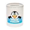 Spaarpot van de spaar pinguin Mister Cool 9 cm - Spaarpotten